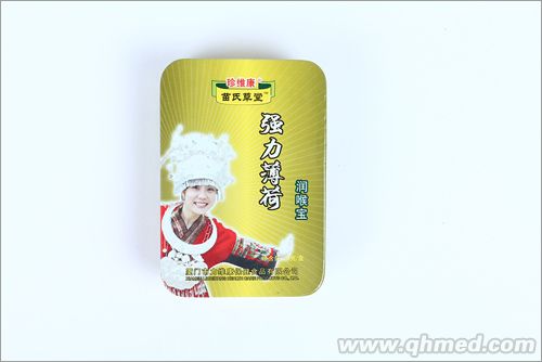 苗氏草堂 強(qiáng)力薄荷潤(rùn)喉寶 鐵盒 